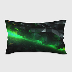 Подушка-антистресс Асимметрия зеленого узора, цвет: 3D-принт