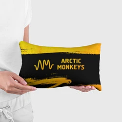 Подушка-антистресс Arctic Monkeys - gold gradient по-горизонтали, цвет: 3D-принт — фото 2
