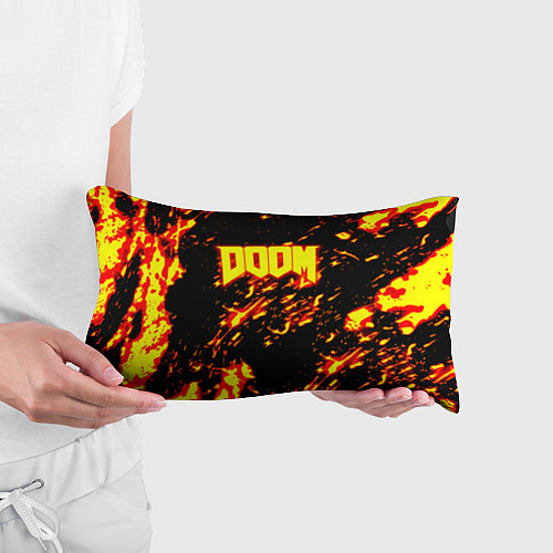 Подушка-антистресс Doom огненный стиль ад марса / 3D-принт – фото 3