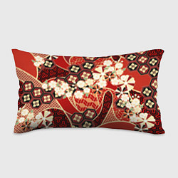 Подушка-антистресс Японские хризантемы с сакурой, цвет: 3D-принт