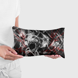 Подушка-антистресс Серый дым узоры, цвет: 3D-принт — фото 2