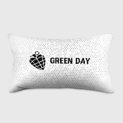 Подушка-антистресс Green Day glitch на светлом фоне по-горизонтали, цвет: 3D-принт