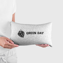 Подушка-антистресс Green Day glitch на светлом фоне по-горизонтали, цвет: 3D-принт — фото 2