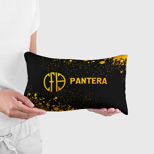 Подушка-антистресс Pantera - gold gradient по-горизонтали / 3D-принт – фото 3