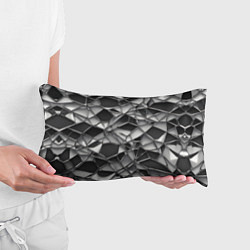 Подушка-антистресс Чёрно-белая сетка, цвет: 3D-принт — фото 2