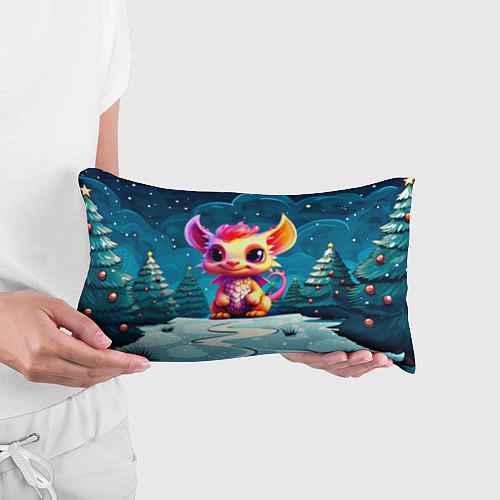 Подушка-антистресс Маленький пушистый дракошка / 3D-принт – фото 3