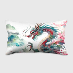 Подушка-антистресс Акварельный японский дракон, цвет: 3D-принт
