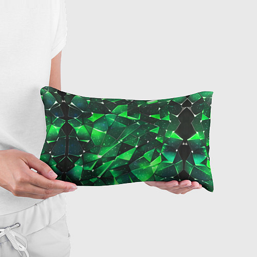 Подушка-антистресс Зелёное разбитое стекло / 3D-принт – фото 3