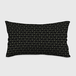 Подушка-антистресс Паттерн чёрный маленькие стилизованные цветы, цвет: 3D-принт