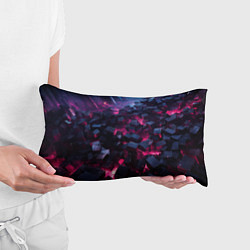 Подушка-антистресс Фиолетовые кубы в фиолетовом дыме, цвет: 3D-принт — фото 2