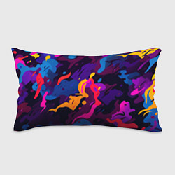 Подушка-антистресс Камуфляж из разноцветных красок, цвет: 3D-принт