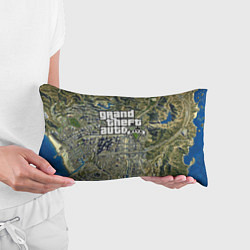 Подушка-антистресс GTA 5 карта, цвет: 3D-принт — фото 2