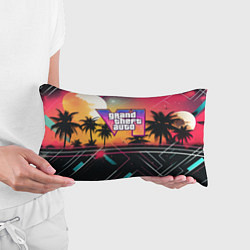 Подушка-антистресс GTA 6 night logo, цвет: 3D-принт — фото 2