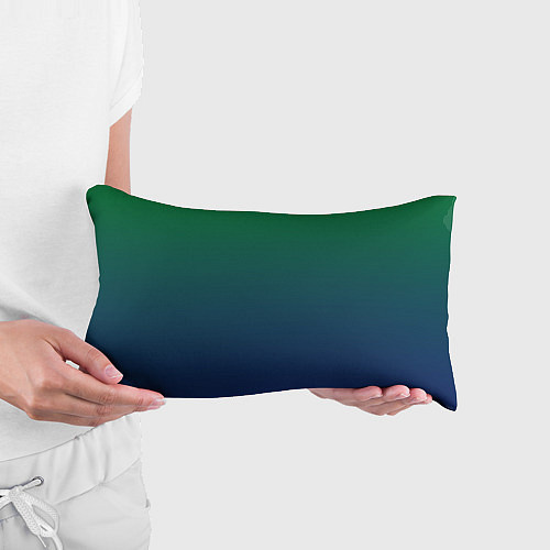 Подушка-антистресс Темно-зеленый и синий градиент / 3D-принт – фото 3