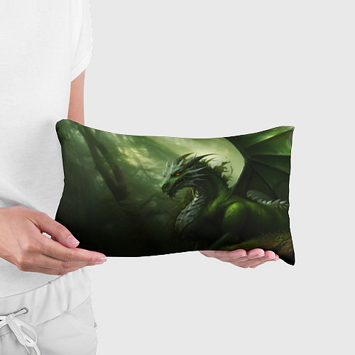 Подушка-антистресс Зеленый лесной дракон символ 2024 года / 3D-принт – фото 3