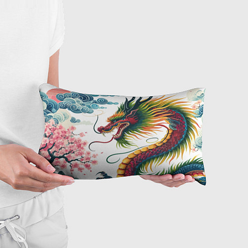 Подушка-антистресс Japanese dragon - engraving art / 3D-принт – фото 3