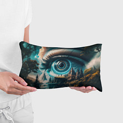 Подушка-антистресс Сюрреалистический глаз и пейзаж, цвет: 3D-принт — фото 2