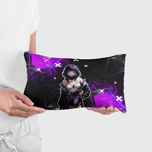 Подушка-антистресс Сёгун Райден в белье - genshin impact / 3D-принт – фото 3