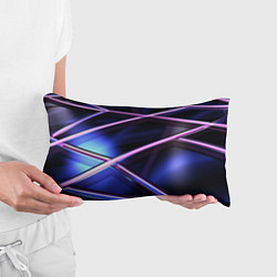 Подушка-антистресс Фиолетовая геометрическая абстракция, цвет: 3D-принт — фото 2