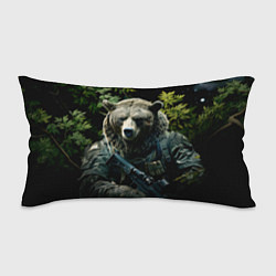 Подушка-антистресс Медведь солдат раненый, цвет: 3D-принт