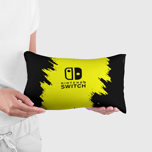 Подушка-антистресс Nintendo switch краски на жёлтом / 3D-принт – фото 3