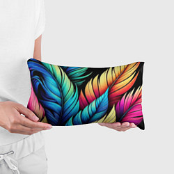 Подушка-антистресс Color feathers - neon, цвет: 3D-принт — фото 2