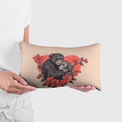 Подушка-антистресс Влюбленные обезьяны 14 февраля, цвет: 3D-принт — фото 2