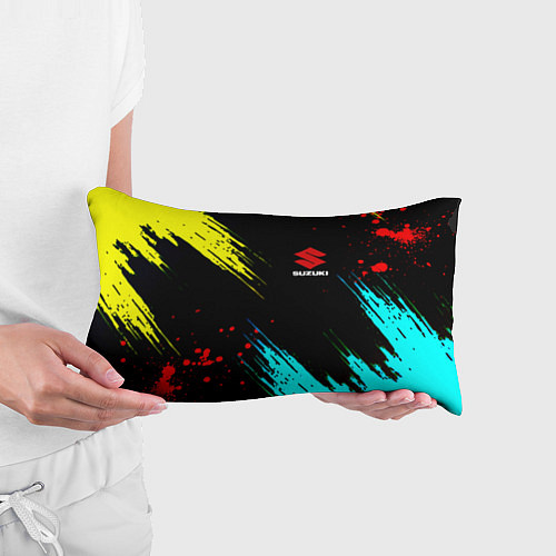 Подушка-антистресс Suzuki краски абстрактные / 3D-принт – фото 3