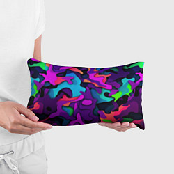 Подушка-антистресс Яркий неоновый камуфляж, цвет: 3D-принт — фото 2