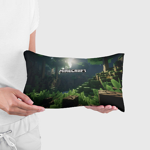 Подушка-антистресс Minecraft logo world / 3D-принт – фото 3