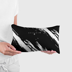 Подушка-антистресс Destiny краски чёрно белые, цвет: 3D-принт — фото 2