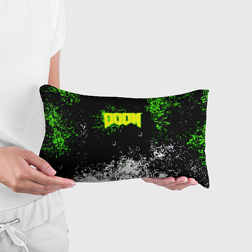 Подушка-антистресс Doom токсичное лого краски / 3D-принт – фото 3