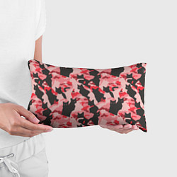 Подушка-антистресс Розовый камуфляж из котов, цвет: 3D-принт — фото 2