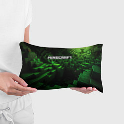 Подушка-антистресс Minecraft logo зеленые кубики, цвет: 3D-принт — фото 2