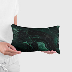 Подушка-антистресс Черно-зеленый мрамор, цвет: 3D-принт — фото 2
