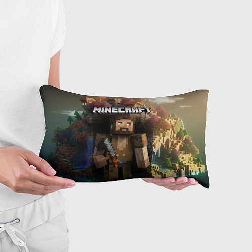 Подушка-антистресс Minecraft персонаж с бородой у горы / 3D-принт – фото 3