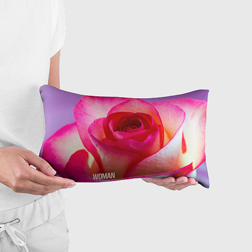 Подушка-антистресс Розовая роза - woman / 3D-принт – фото 3