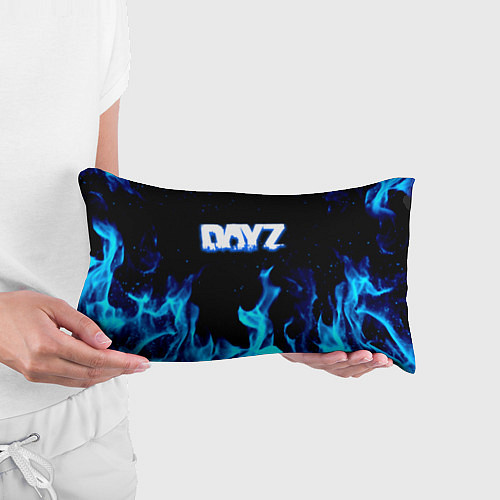 Подушка-антистресс Dayz синий огонь лого / 3D-принт – фото 3