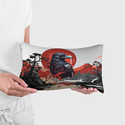 Подушка-антистресс Японский ворон, цвет: 3D-принт — фото 2