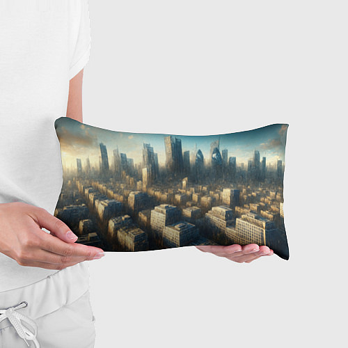 Подушка-антистресс Разрушенный апокалиптический город / 3D-принт – фото 3