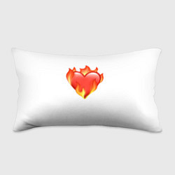 Подушка-антистресс Сердце в огне эмодзи, цвет: 3D-принт