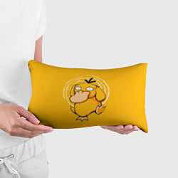 Подушка-антистресс Псидак желтая утка покемон, цвет: 3D-принт — фото 2