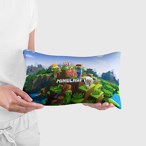Подушка-антистресс Minecraft pixel world / 3D-принт – фото 3