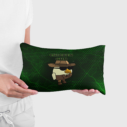 Подушка-антистресс Chicken gun green / 3D-принт – фото 3