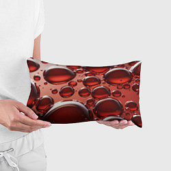 Подушка-антистресс Крупные красные капли, цвет: 3D-принт — фото 2
