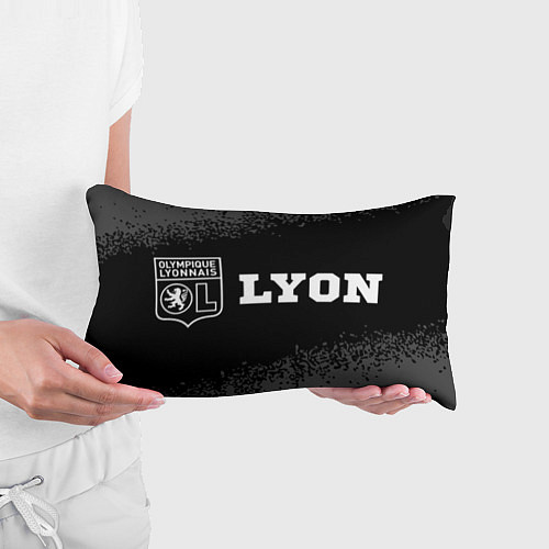 Подушка-антистресс Lyon sport на темном фоне по-горизонтали / 3D-принт – фото 3