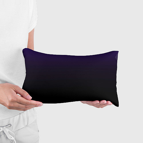 Подушка-антистресс Фиолетово-чёрный тёмный градиент / 3D-принт – фото 3