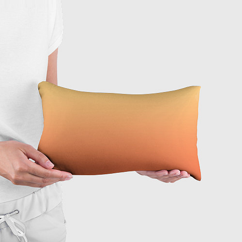 Подушка-антистресс Градиент солнечный жёлто-оранжевый приглушённый / 3D-принт – фото 3