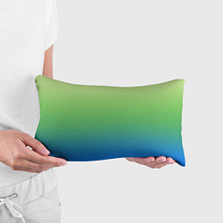 Подушка-антистресс Градиент зелёно-голубой, цвет: 3D-принт — фото 2