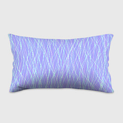 Подушка-антистресс Светлый сиреневый с неоновыми линиями, цвет: 3D-принт